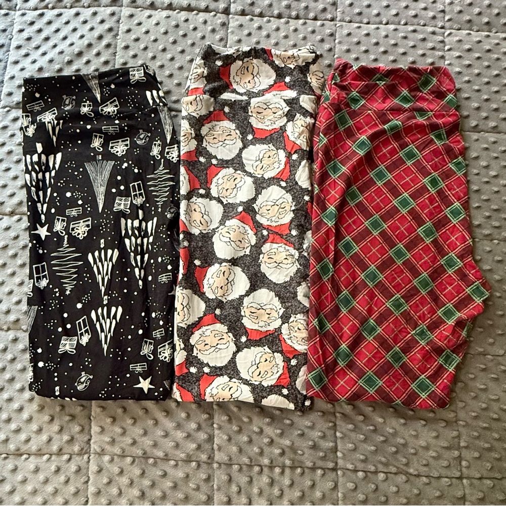 Lularoe T/C Christmas Leggings
